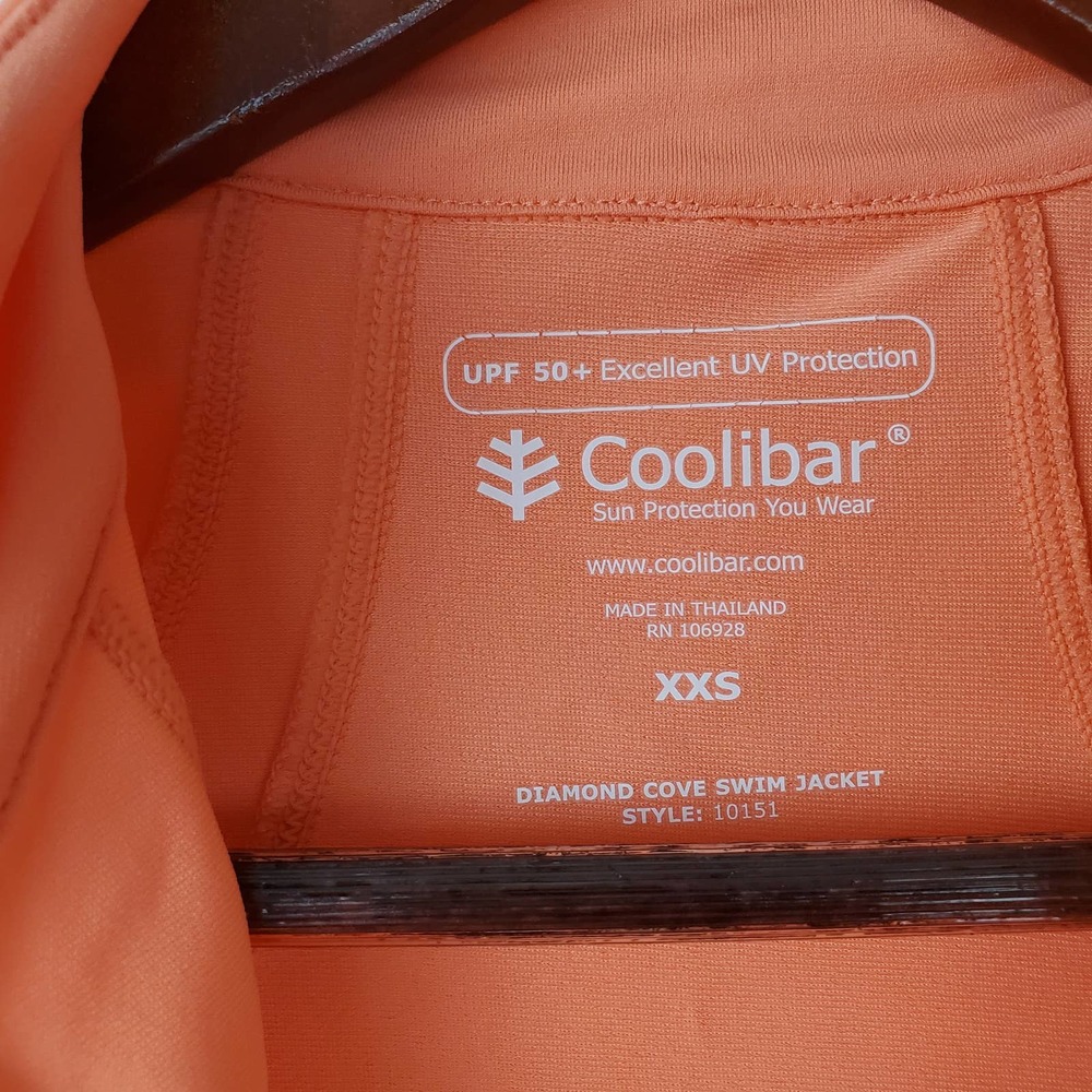 Coolibar Diamond Cove Swim Jacket UPF 50 Peplum Performance Womens XXS - Picture 3 of 10